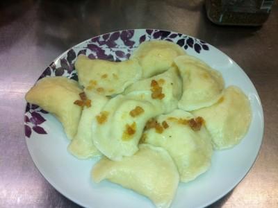 pierogi ze skwarkami